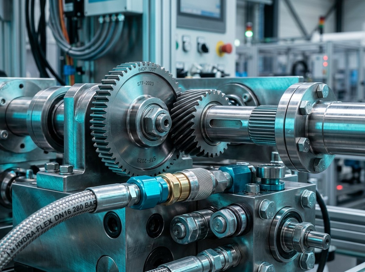 Industrial mechanical components and gear assemblies